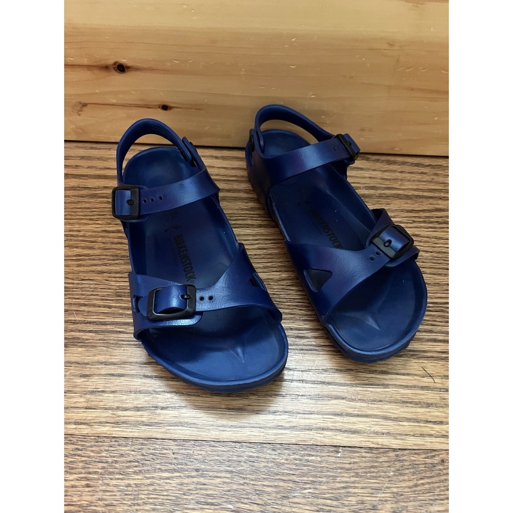 BIRKENSTOCK RIO NAVY EVA ANKLE STRAP SANDAL 34 US Women's Size 3-3.5 Kids